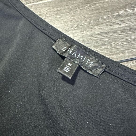 Dynamite Bodycon Long Sleeve Crop Top Medium - Picture 5 of 5